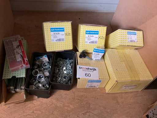 Partij moeren schroeven