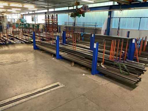 Rastrelliera per il deposito a pavimento per merci lunghe