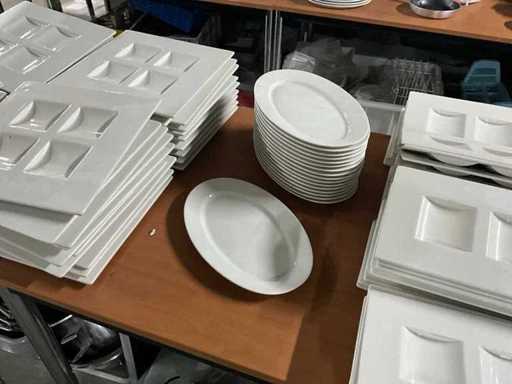 Rak ovale borden (17x)