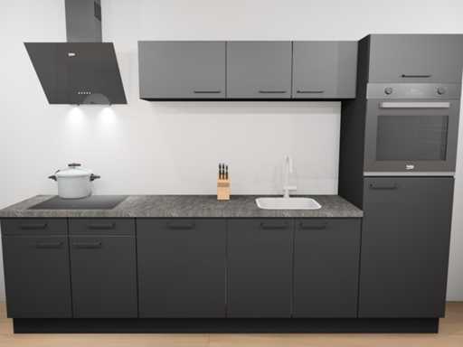 Häcker Concept130 UNO Zwart mat recht keuken