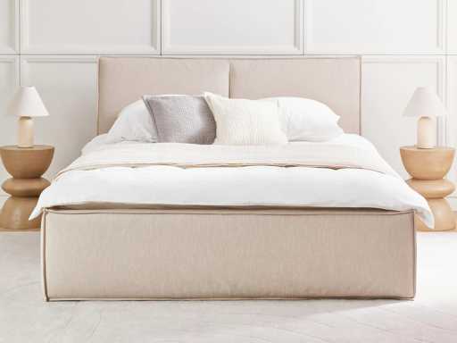 Lit 160x200 matelassé avec rangement Dream - Westwing Collection