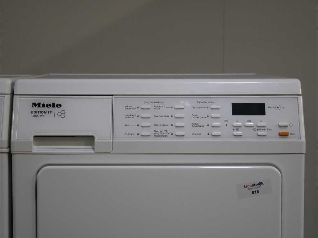 W 3831 SoftCare System Wasmachine & Miele T 8861 WP Edition 111 Droger