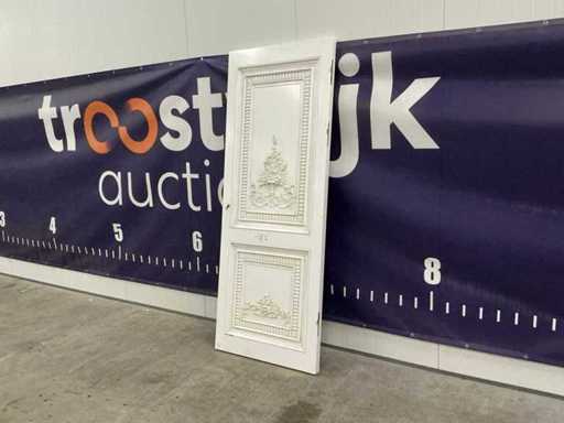 deur met houtsnijwerk (5x)