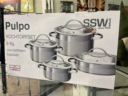 GSW Pulpo 8-piece cooking pot set