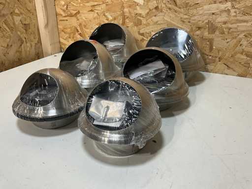 Starx RVS designrooster bol (6x)