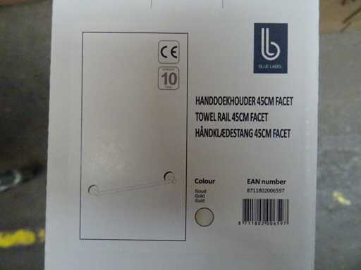 Blaues Etikett – Handtuchhalter 45 cm (6x)