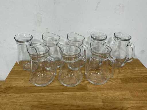 Glass jug 1L (8x)