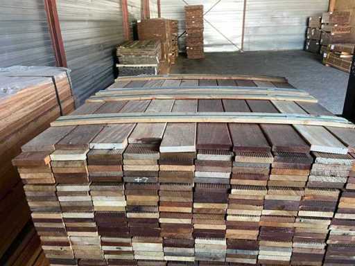 Hartholzfliesenholz 550-1050x97x17 mm (800x)