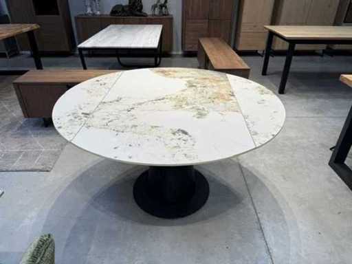 Céramique de table ronde extensible