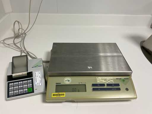 METTLER TOLEDO SB8001 und LC-P45 Waage mit Drucker