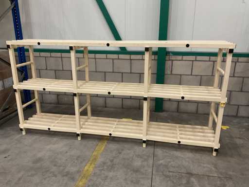 Plastic stock shelving