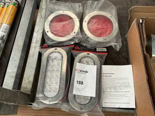 Versenkte LED-Anhängerbeleuchtung (4x)