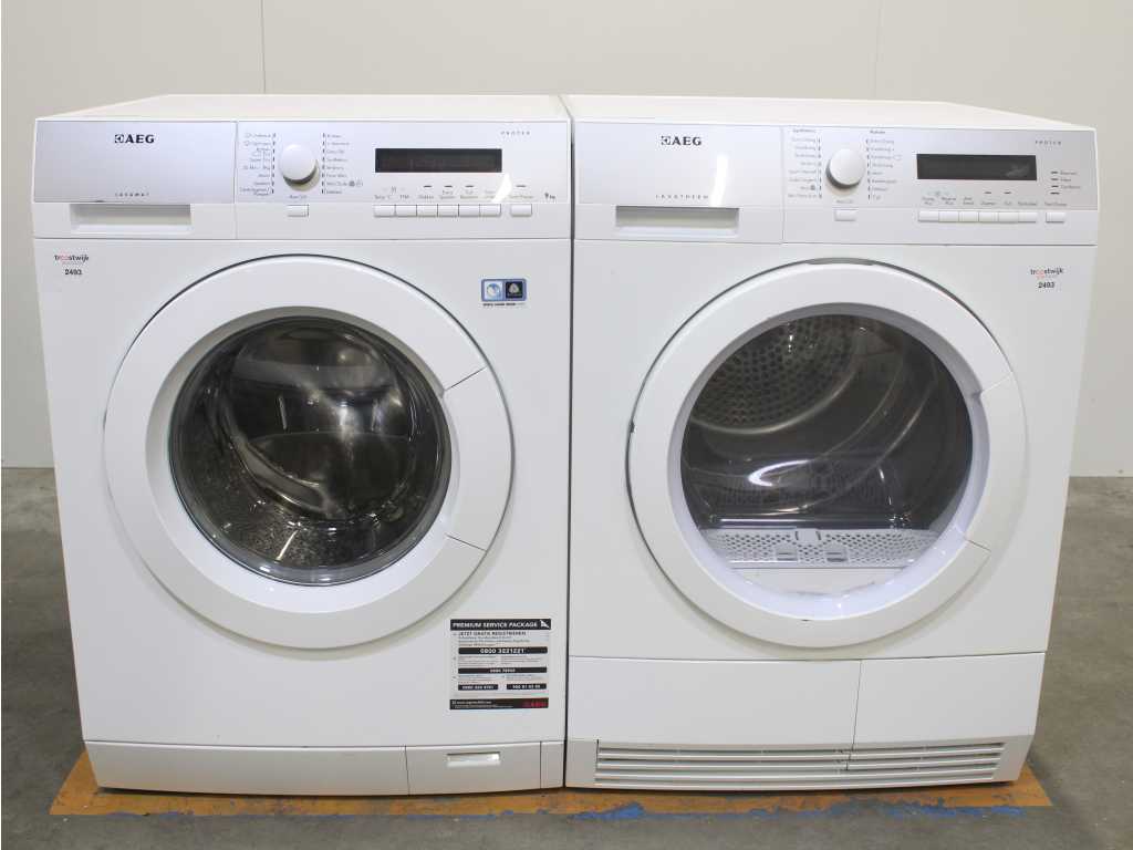 Machines à laver AEG Lavamat Protex et sèche-linge AEG Lavatherm Protex