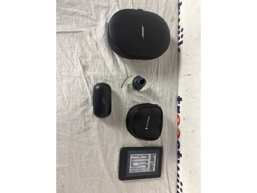 Bose QuietComfort – Cuffie | Kobo Clara – E-reader | JVC – Auricolari | Remington RX7 – Rasoia