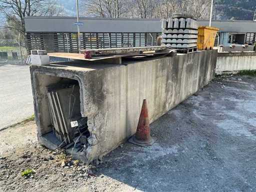 Tunnels en béton sans contenu, sans accessoires