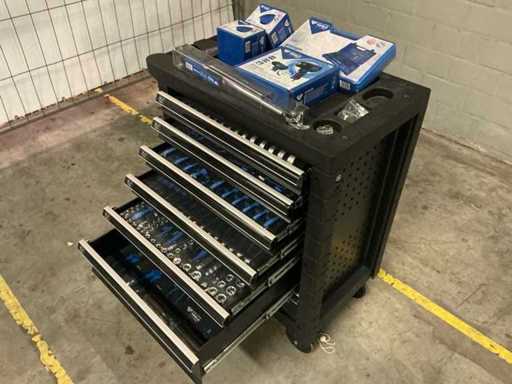 Brilliant tools Gereedschapswagen gevuld