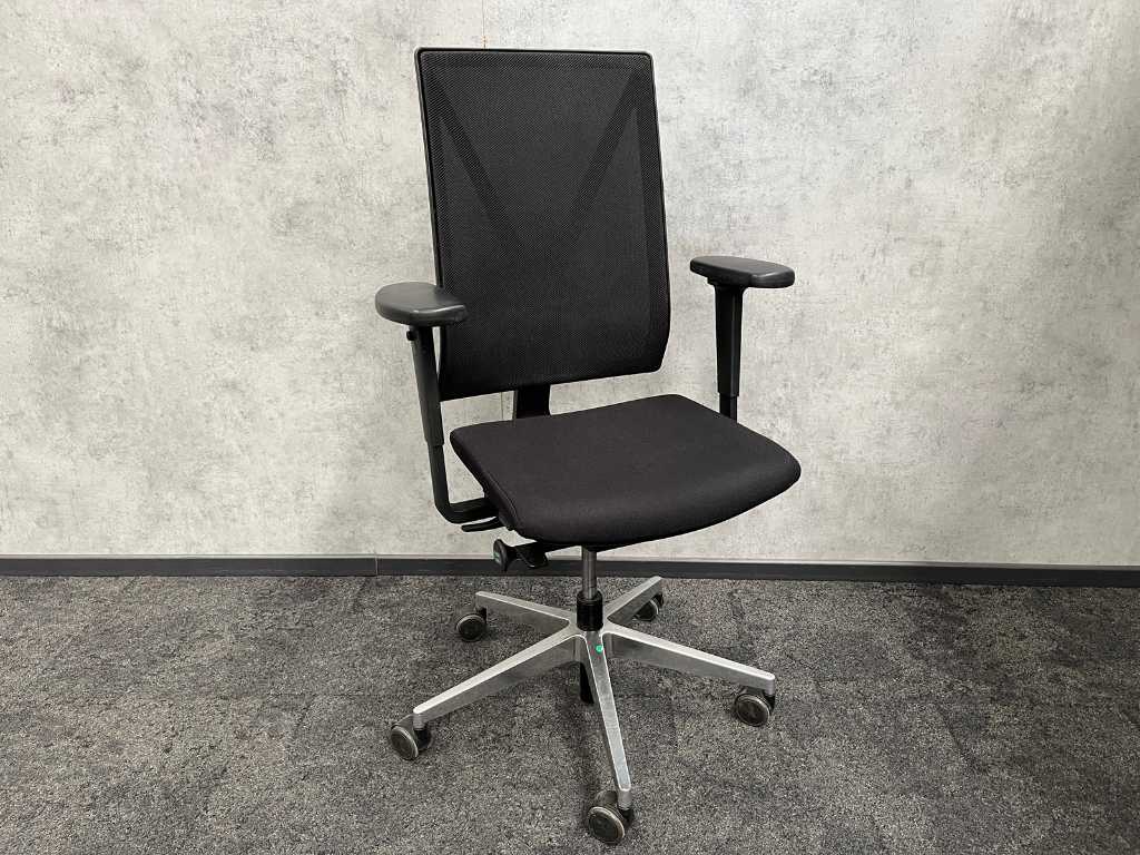 Girsberger Yanos - scaun pivotant ergonomic negru/cromat