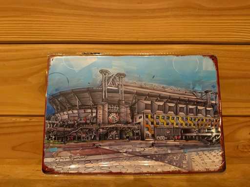 Metalen reclamebord 30x20cm