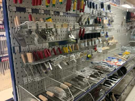 Pinguïn Overig handgereedschap (voegers), chapeijzers, plakspanen,schuurborden, spatels, spackmessen, spatels schilderlessen, voegspatels en handschoenen