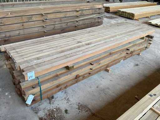 Wooden beams 3000x70x70mm (72x)