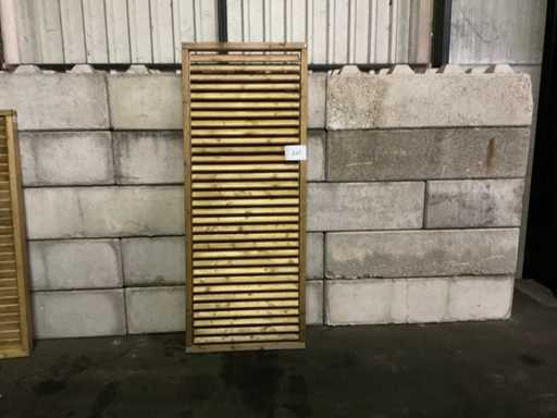 Hillhout geïmpregneerd Vuren shutterscherm 90x225 cm (2x) 
