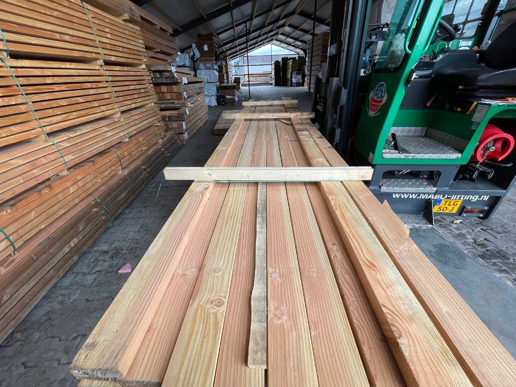 Douglas beams planed 40x100mm, length 500cm (30x)