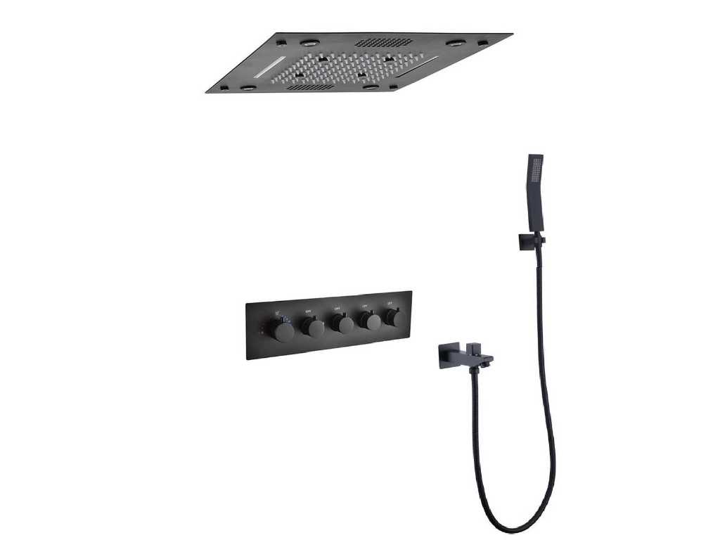 Thermostatic built-in rain shower set - Bluetooth - Tiger - Multiple colors