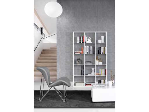 Freestanding shelf, room divider, combines style and order