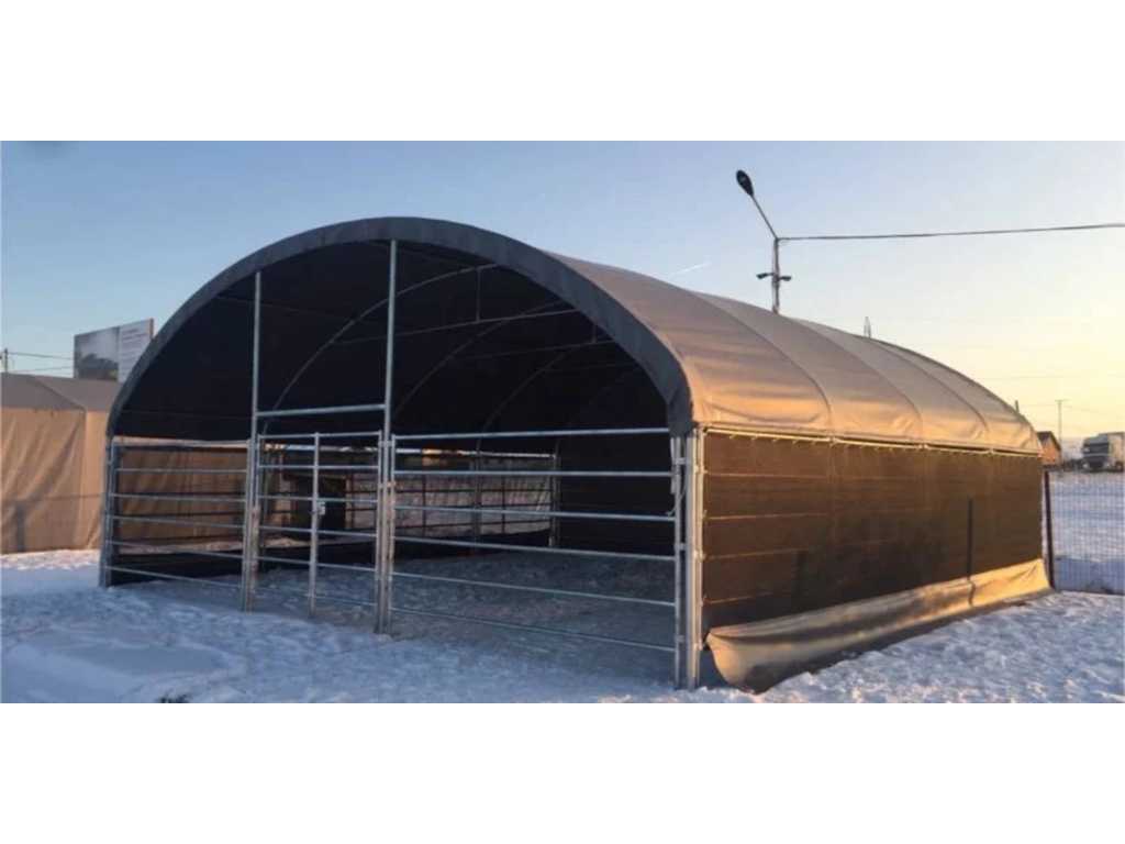 2024 Stahlworks 8x8x4 mètres Enclos pour animaux / Tente de prairie