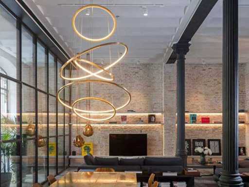 2 x Aurora 380 design fixture gold