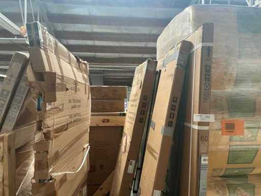Pallet of various shower walls