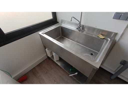 Plonge grand bac inox