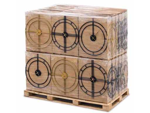 Palette, constituée de 60 horloges diamètre 60 cm mélange de modèle