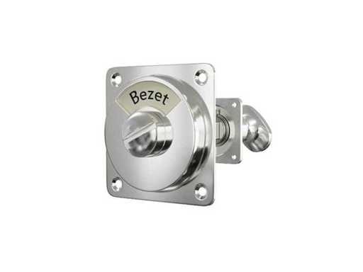 (70x) Vrij/Bezet Slot - Nikkel Glans