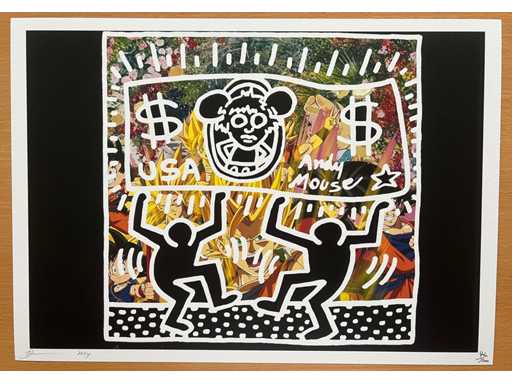 DEATH NYC: Keith Haring & Andy Mouse 42/100