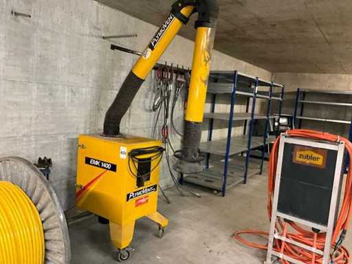 Sistema di estrazione dei fumi da saldatura PlymoVent EMK1400