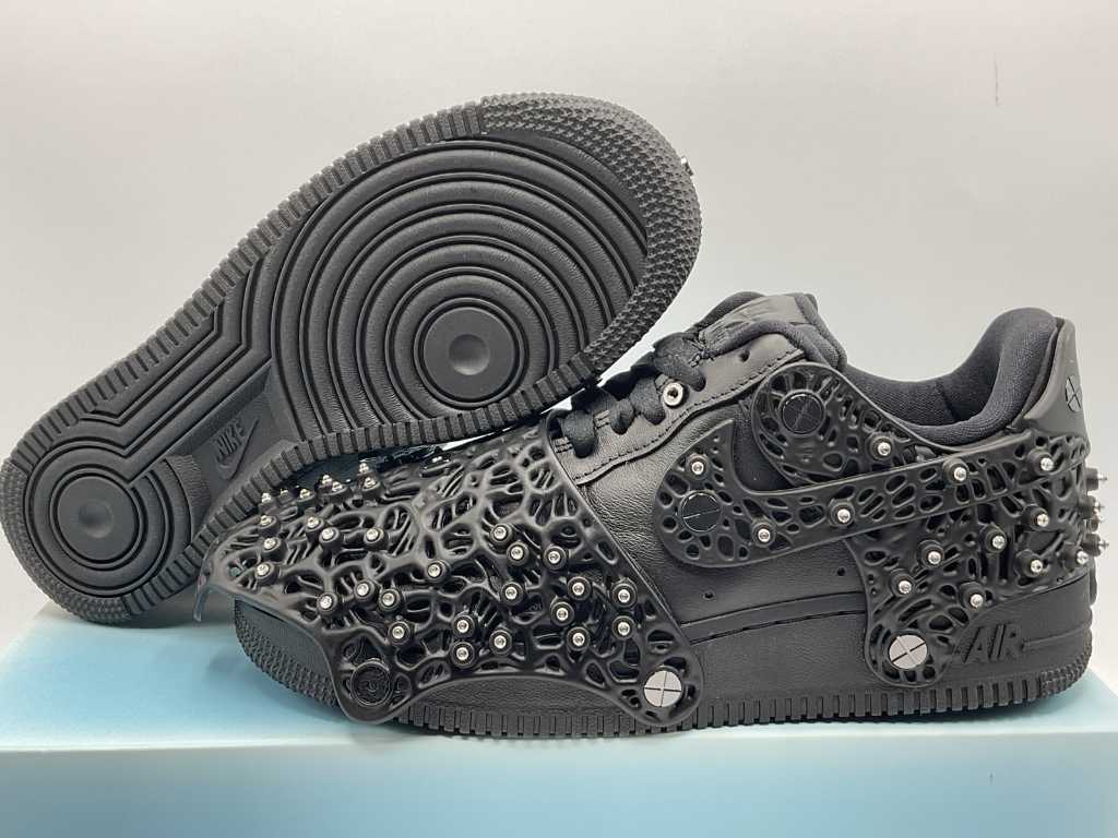 Nike Air Force 1 Low Swarovski Retroreflective Crystals Black Women Sneakers 36 1/2