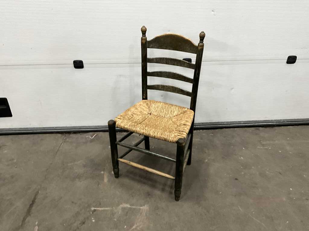 chaises de restaurant avec assise en osier (43x)