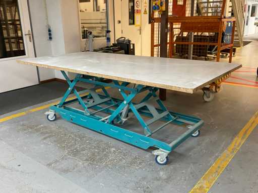 Mobiele schaarheftafel