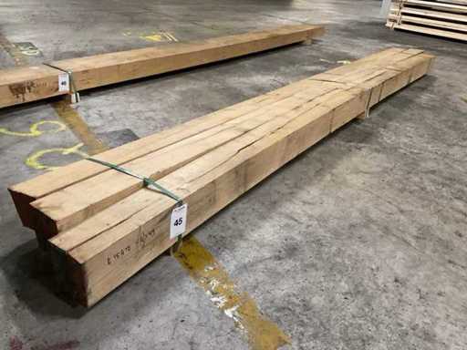 Europees Eiken balken 150x150 mm (3x)