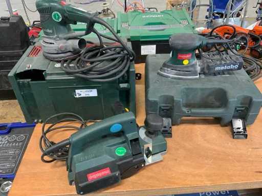 Metabo Sanders and planer (3x)