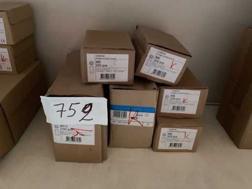 6 dozen verleng moeren