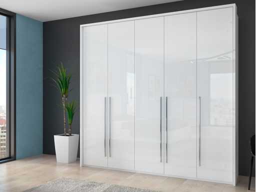 232cm kast, inclusief structuur en verlichting, zachte sluitfunctie