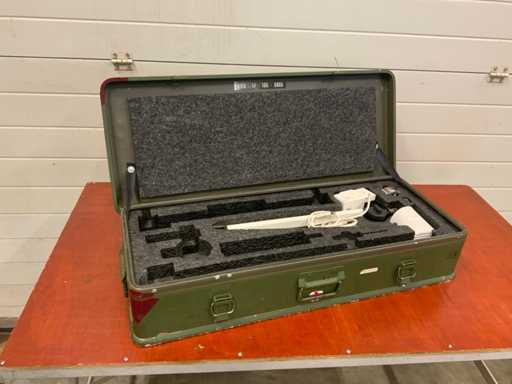 Aluminum box with examination light