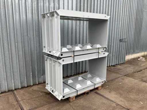 Concrete block mold 2x