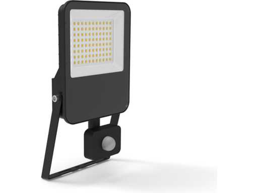 Projecteur LED avec détecteur de mouvement 6000 - Étanche et inclinable - 50W - Projecteur LED extérieur - Projecteurs