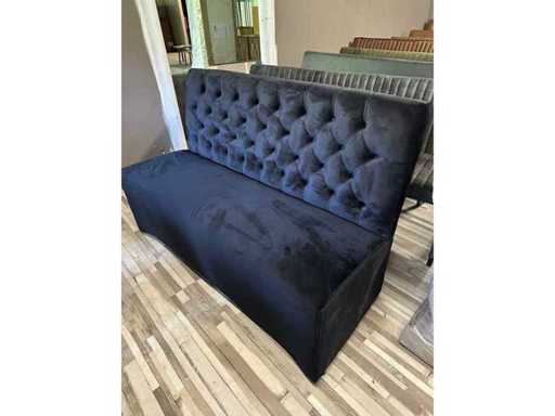 145X100X55 LAMINATED SOFA VELVET BLACK 