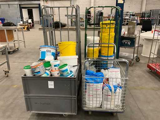 Partij verf en gebruikersmiddelen