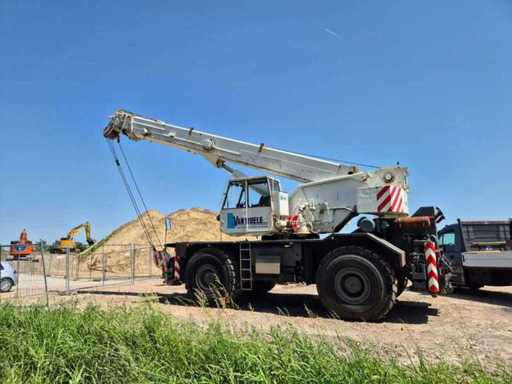 Tower crane, telehandler, dunrific boat, site chains and building materials