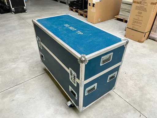 Casetec - Flightcase für 2 Monitore, ca. 46"
